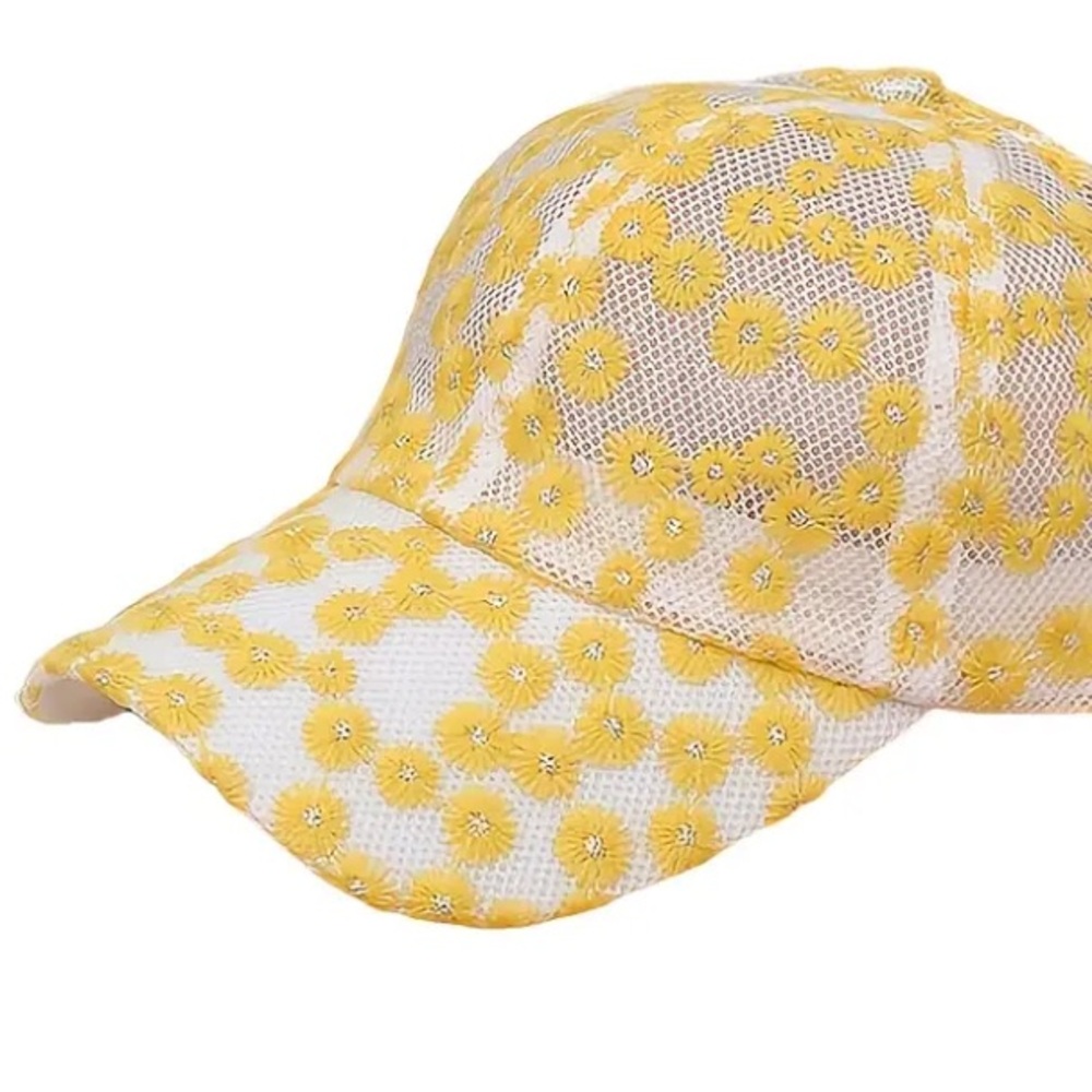 Floral Embroidered Baseball Cap